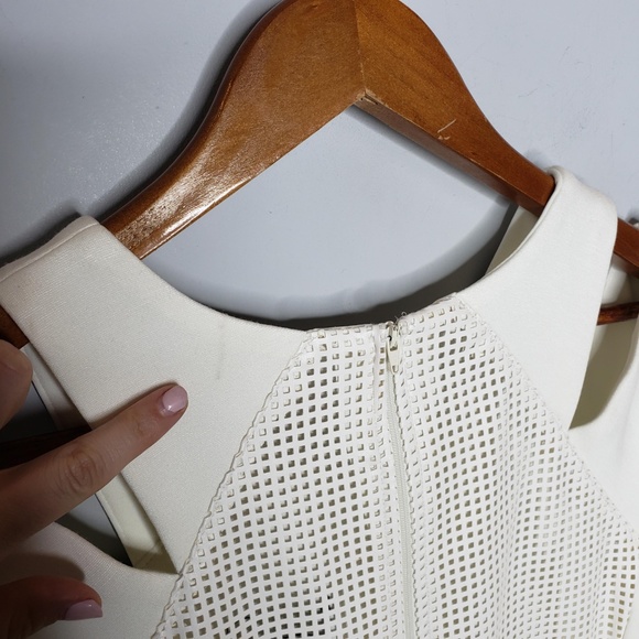 Cartise Vegan Leather Perforated Dress with Cutout - Picture 5 of 7